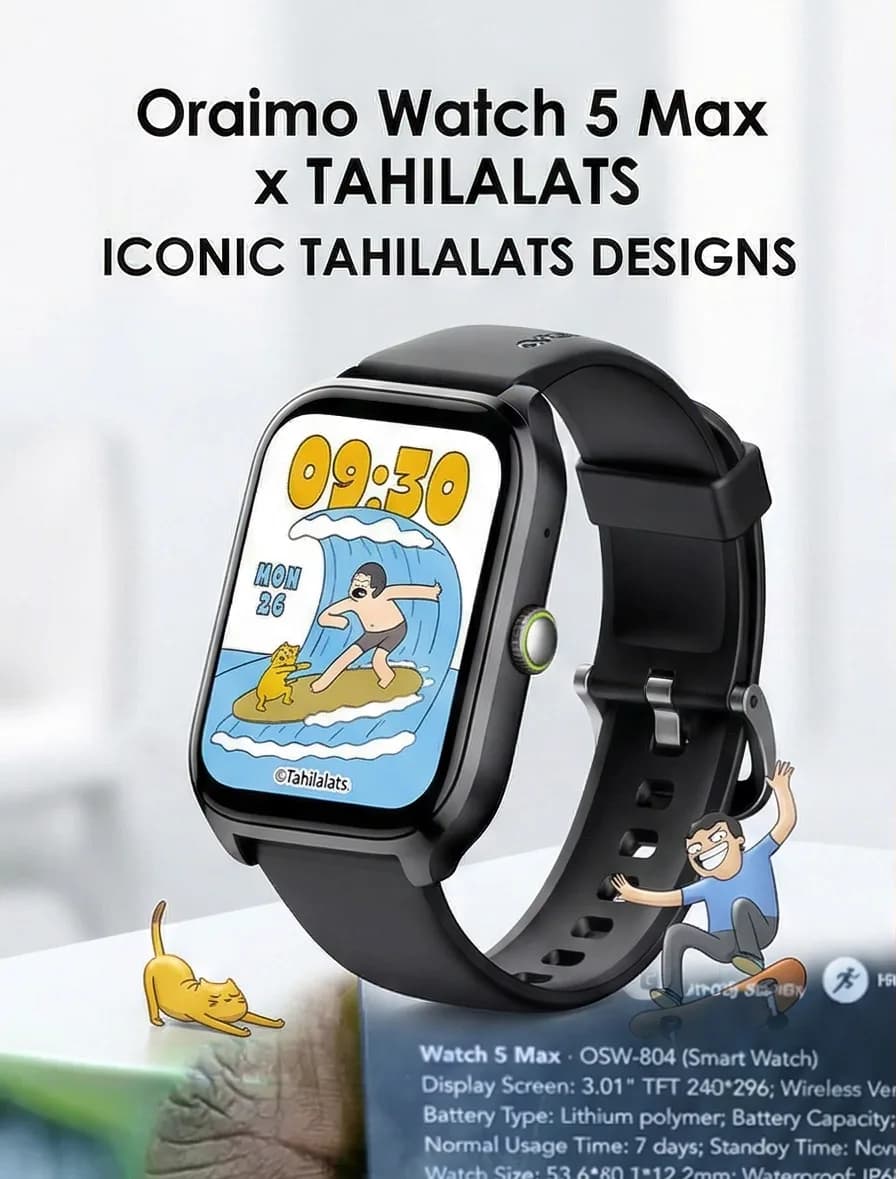 Oraimo Watch 5 Max Bt Calling Smart Watch