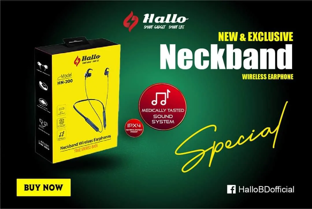 Hallo HN 200 Neckband Wireless Earphones