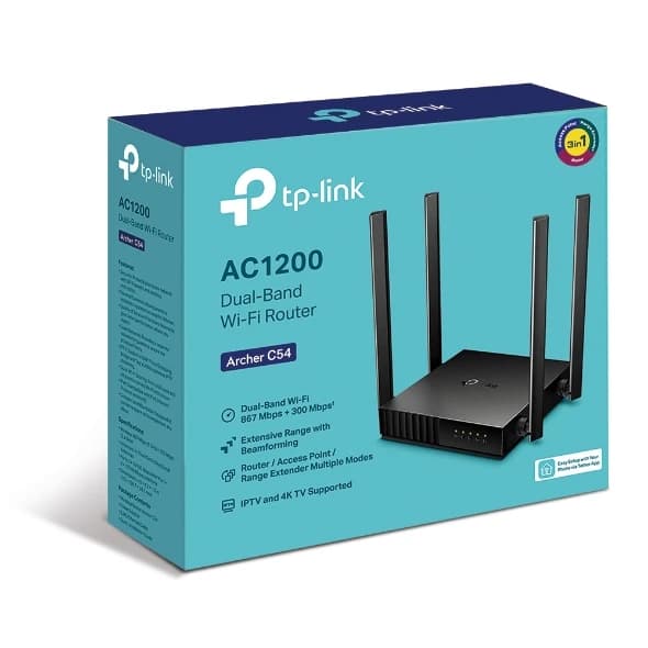 Archer C54
AC1200 Dual Band Wi-Fi Router