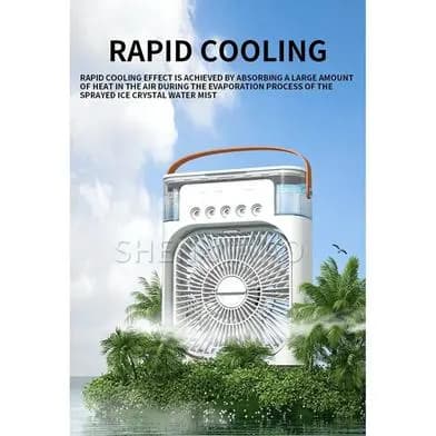 Portable Air Conditioner Cooling Fan Mini Portable Fan Air Cooling fan Air Cooler Fan For Room Humidifier Purifier Mist Color