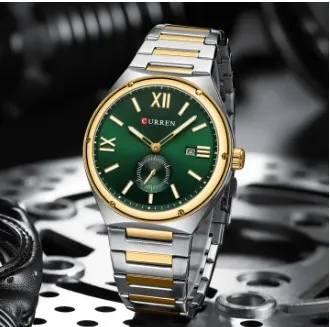 CURREN 8471 Mens Fashion Casual Quartz Watch Stainless Steel Auto Date Reloj Luminous High Quality Waterproof Business Watch for Men