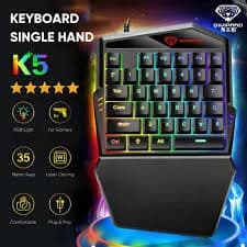 Divipard K5 Single-Handed Keyboard – Precision at Your Fingertips