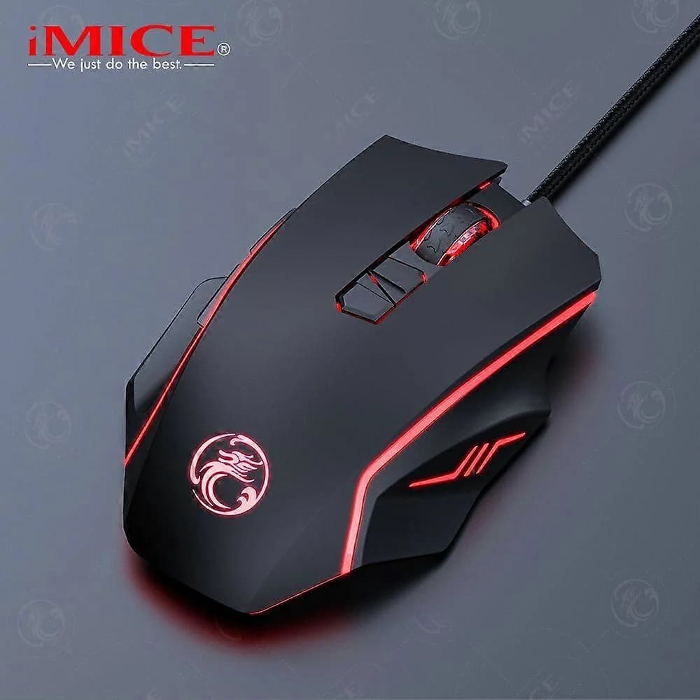 iMICE X4 Gaming Wired Mouse USB Socket Black