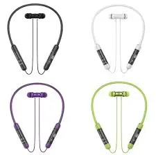 Transparent Wireless Neckband with HD Sound Quliaty Playtime