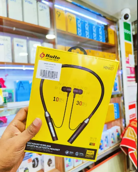 Hallo Hallo HBN837 Neckband Wireless Sports Bluetooth Headset Price: 1800৳ Offer Price: 1250৳ Home delivery & Cash On Delivery Available Shop Address: Savar Neckband Wireless Sports Bluetooth Headset Price: 1800৳ Offer Price: 1250৳ Home delivery & Cash On Delivery Available Shop Address: Savar