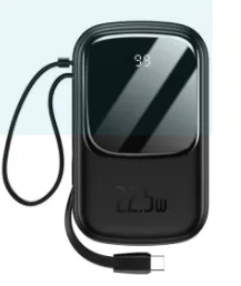 Baseus Powerbank 22.5W Qpow digital quick charging power bank 20000mah-Black