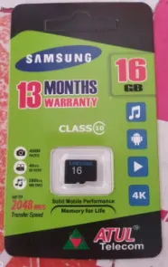 Samsung 16GB Micro SD Memory Card