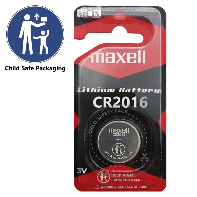 Maxell CR2016 3V Lithium Coin Button Battery | National Garage